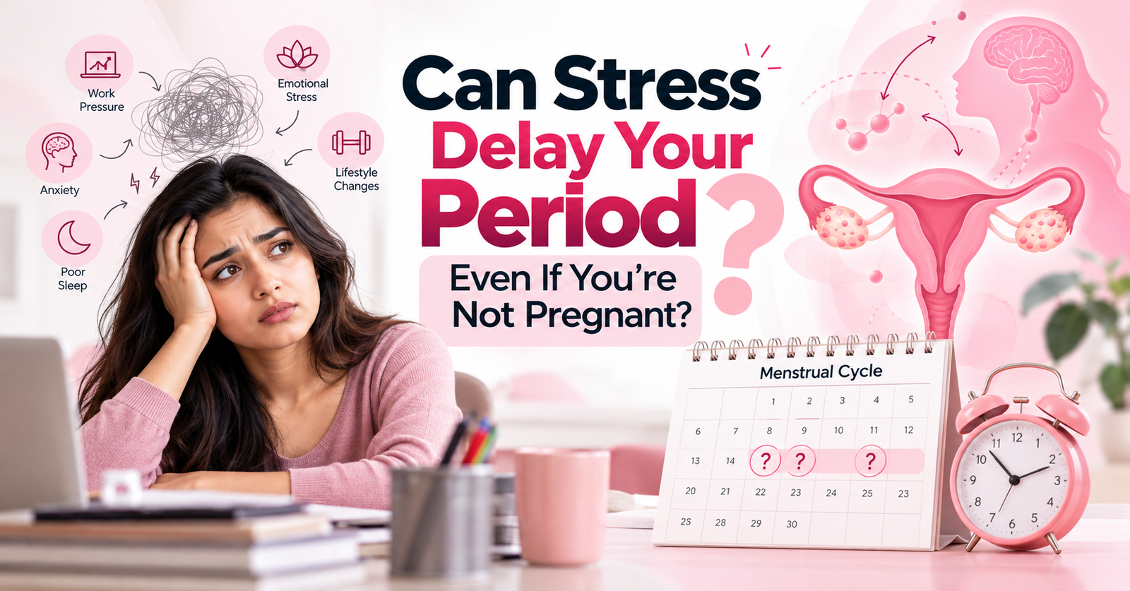 Can stress delay your period? Women's menstrual health awareness by Dr. Deepthi Dandamudi.